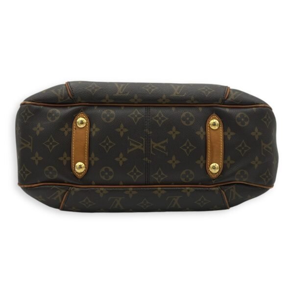 Galleria Shoulder Bag Brown in Monogram Coated Canvas, Gold hardware - Image 5