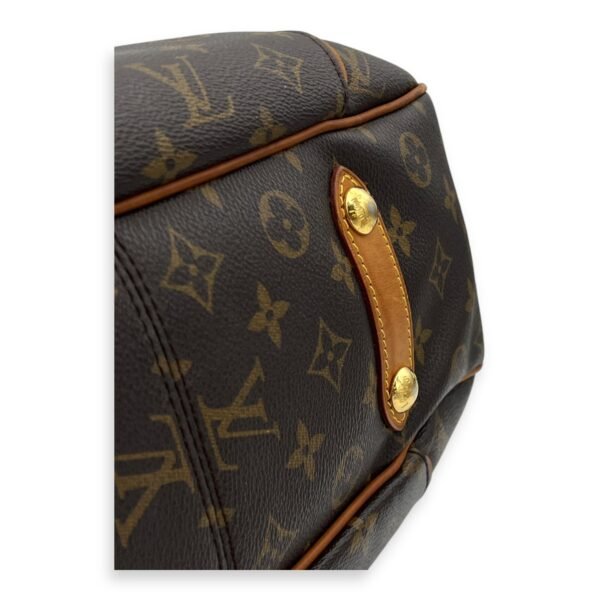 Galleria Shoulder Bag Brown in Monogram Coated Canvas, Gold hardware - Image 6