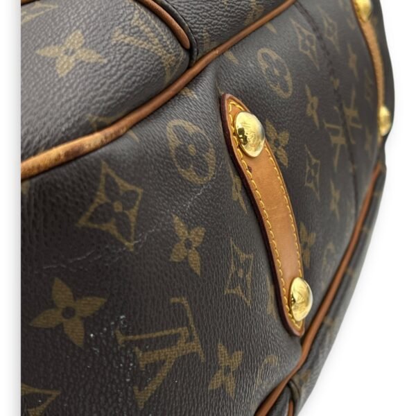 Galleria Shoulder Bag Brown in Monogram Coated Canvas, Gold hardware - Image 7