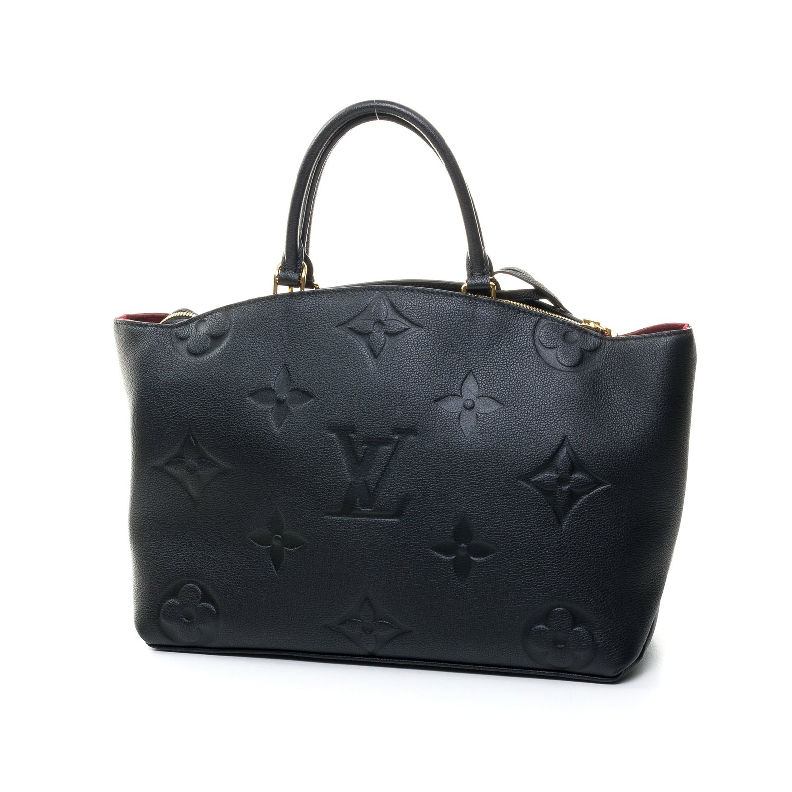 Grand Palais MM Black Top Handle Bag in Monogram Empreinte Leather, Gold hardware - Image 2