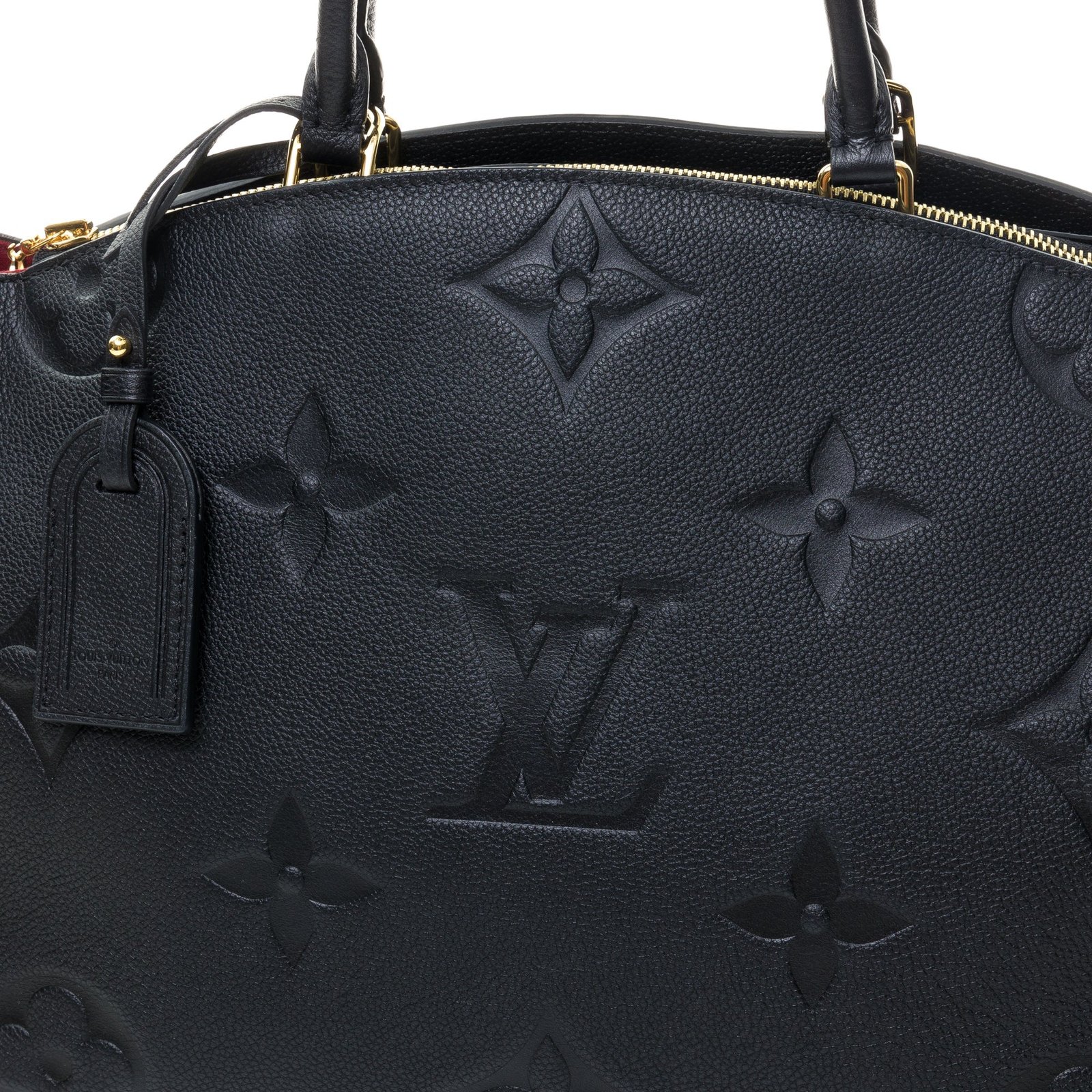 Grand Palais MM Black Top Handle Bag in Monogram Empreinte Leather, Gold hardware - Image 4