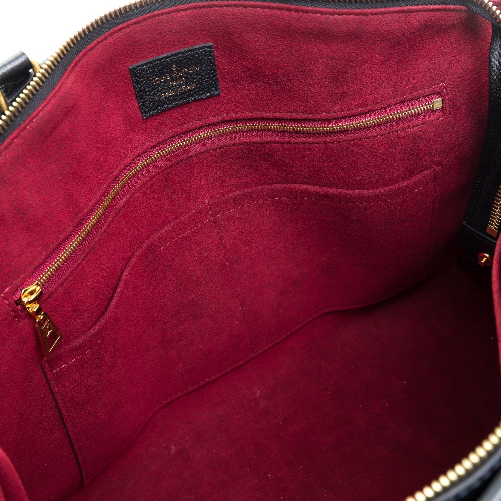 Grand Palais MM Black Top Handle Bag in Monogram Empreinte Leather, Gold hardware - Image 5