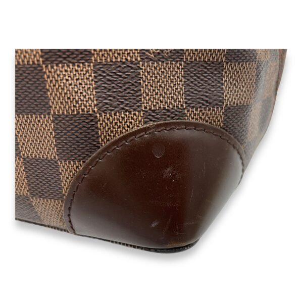 Hampstead MM Damier Ebene Top Handle Bag in Coated Canvas, Gold hardware - Image 11