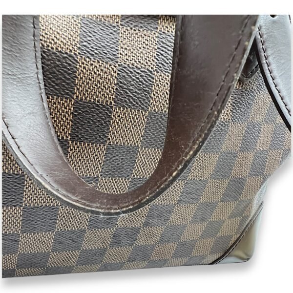 Hampstead MM Damier Ebene Top Handle Bag in Coated Canvas, Gold hardware - Image 8