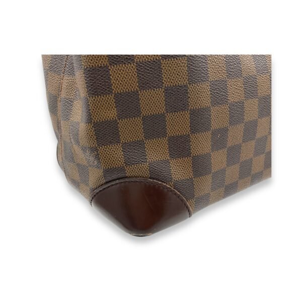 Hampstead PM Damier Ebene Top Handle Bag in Coated Canvas, Gold hardware - Image 10