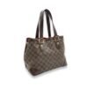 Hampstead PM Damier Ebene Top Handle Bag in Coated Canvas, Gold hardware - Image 4