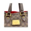 Hampstead PM Damier Ebene Top Handle Bag in Coated Canvas, Gold hardware - Image 7