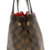 Hampstead PM Damier Ebene Top Handle Bag in Coated Canvas, Gold hardware - Image 8