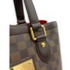 Hampstead PM Damier Ebene Top Handle Bag in Coated Canvas, Gold hardware - Image 9