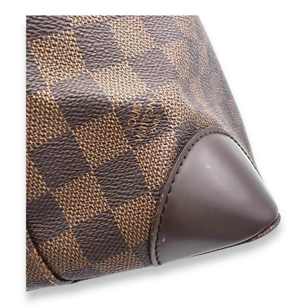 Hampstead PM Damier Ebene Top Handle Bag in Coated Canvas, Gold hardware - Image 10