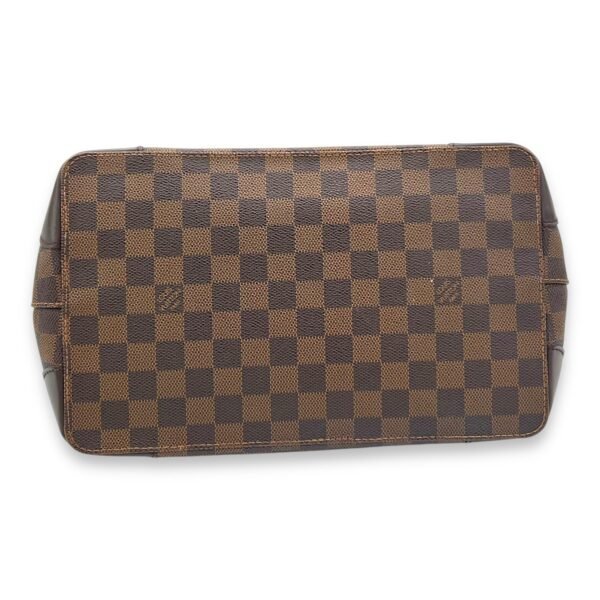 Hampstead PM Damier Ebene Top Handle Bag in Coated Canvas, Gold hardware - Image 5