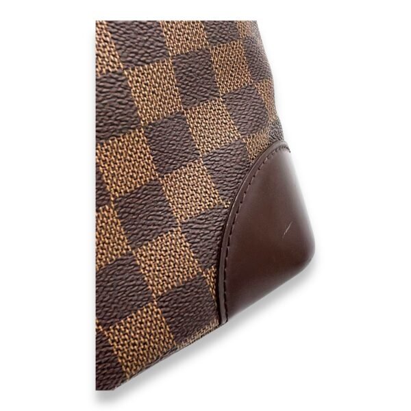 Hampstead PM Damier Ebene Top Handle Bag in Coated Canvas, Gold hardware - Image 8