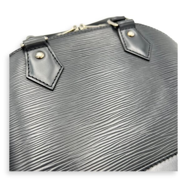 Alma Top Handle Bag BB Black in Epi Leather, Silver hardware - Image 13