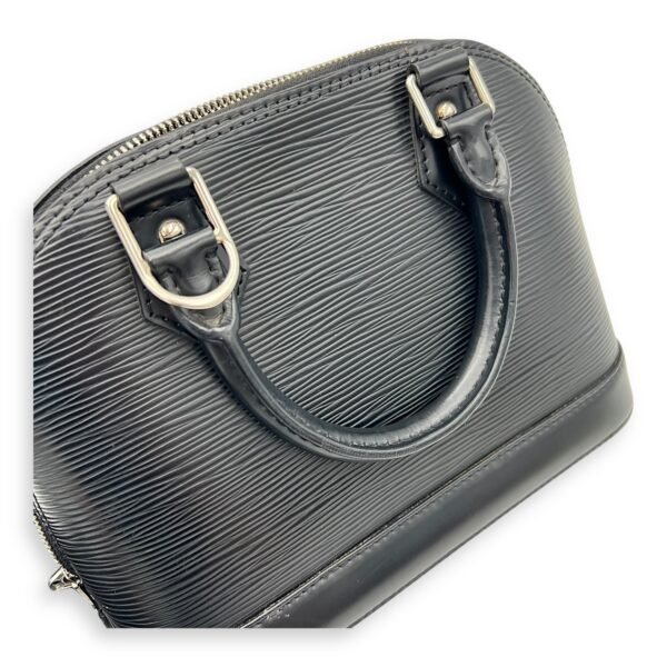Alma Top Handle Bag BB Black in Epi Leather, Silver hardware - Image 16