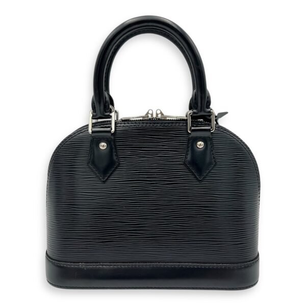 Alma Top Handle Bag BB Black in Epi Leather, Silver hardware - Image 2