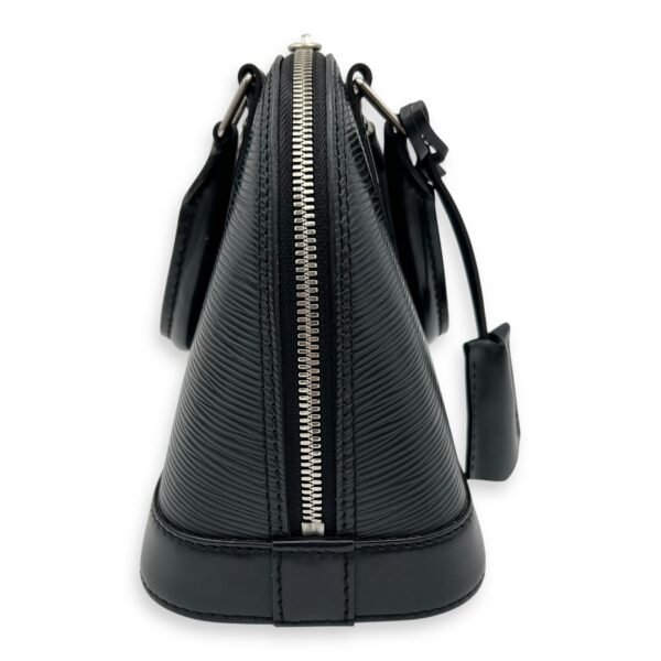 Alma Top Handle Bag BB Black in Epi Leather, Silver hardware - Image 3