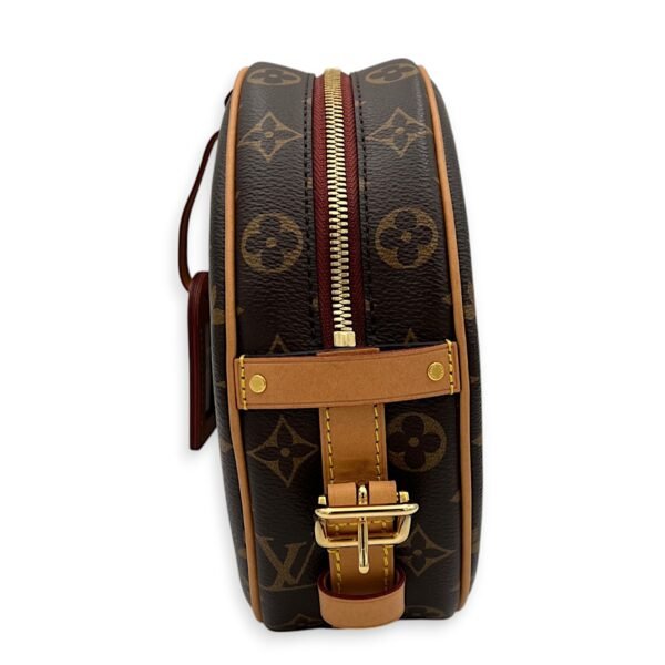 Boite a Chapeau Crossbody Bag MM Brown in Monogram Coated Canvas , Gold Hardware - Image 3
