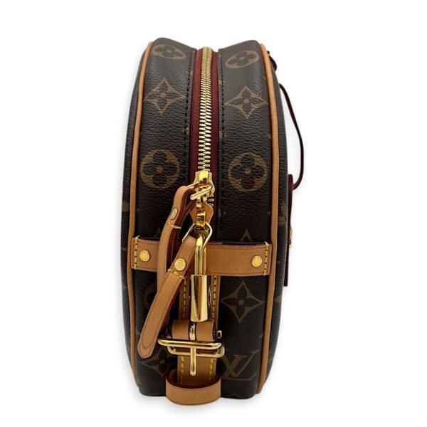 Boite a Chapeau Crossbody Bag MM Brown in Monogram Coated Canvas , Gold Hardware - Image 4