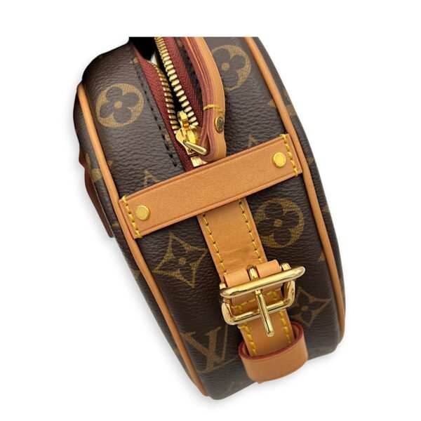 Boite a Chapeau Crossbody Bag MM Brown in Monogram Coated Canvas , Gold Hardware - Image 9