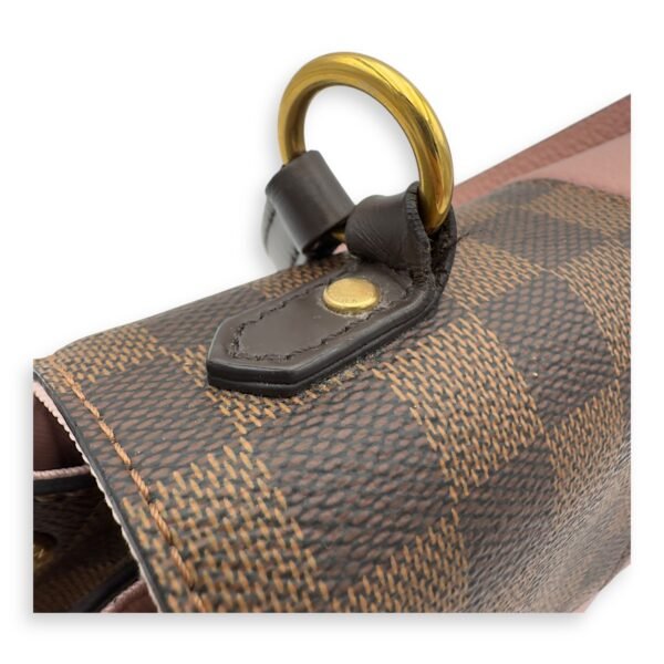 Bondstreet Top Handle Bag Brown in Coated Canvas, Gold hardware - Image 12