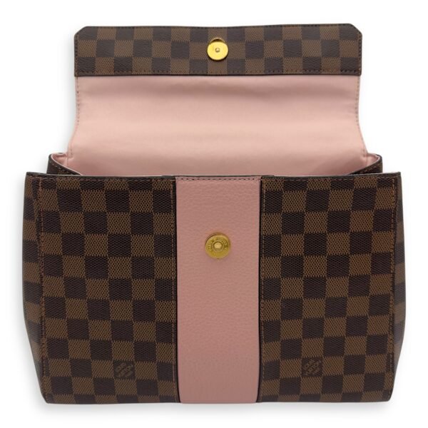 Bondstreet Top Handle Bag Brown in Coated Canvas, Gold hardware - Image 23