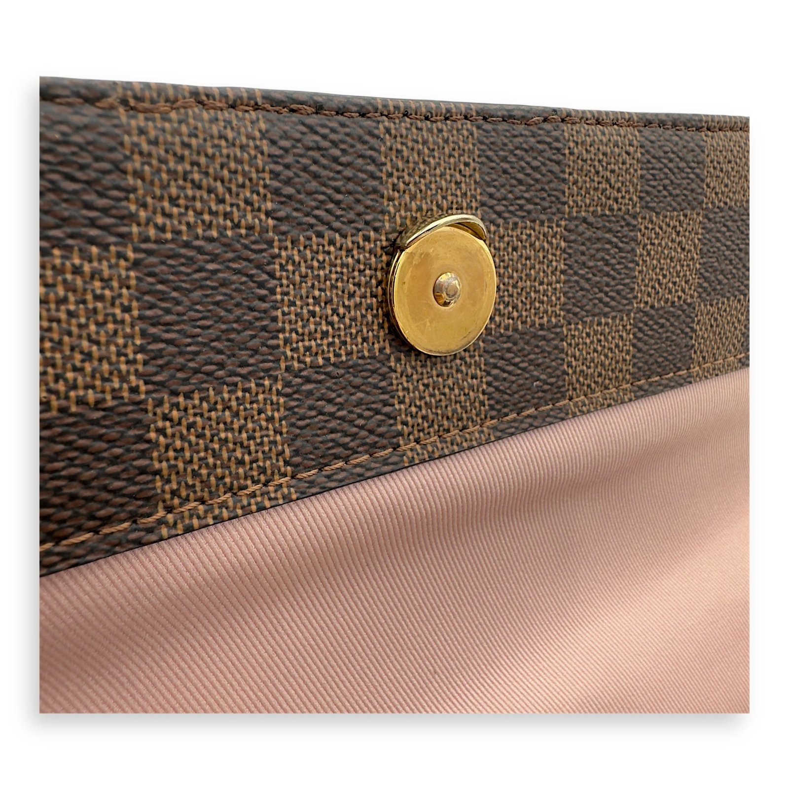 Bondstreet Top Handle Bag Brown in Coated Canvas, Gold hardware - Image 24