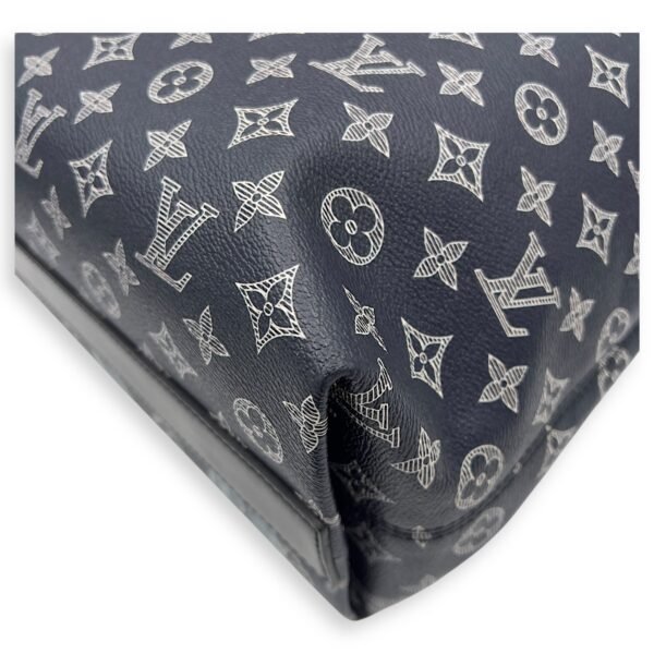 Chapman Brothers Tote Bag Blue in Coated Canvas, Silver hardware - Image 11