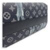 Chapman Brothers Tote Bag Blue in Coated Canvas, Silver hardware - Image 14