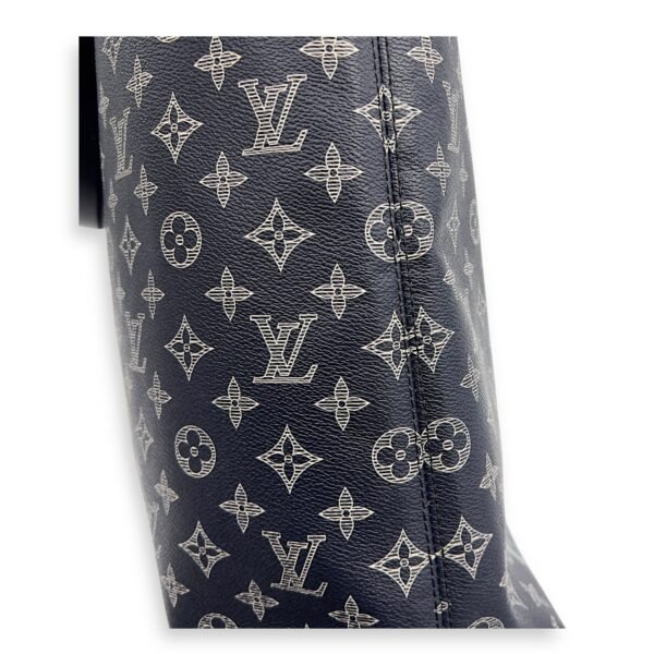 Chapman Brothers Tote Bag Blue in Coated Canvas, Silver hardware - Image 16