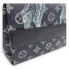 Chapman Brothers Tote Bag Blue in Coated Canvas, Silver hardware - Image 17