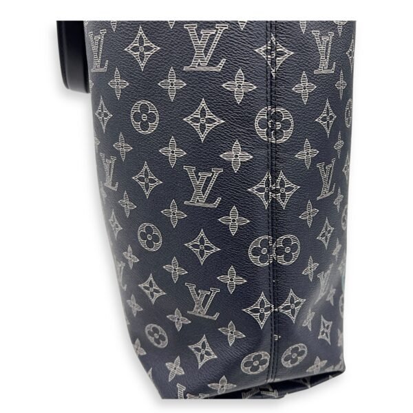 Chapman Brothers Tote Bag Blue in Coated Canvas, Silver hardware - Image 20