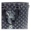 Chapman Brothers Tote Bag Blue in Coated Canvas, Silver hardware - Image 21