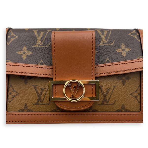 Dauphine Belt Bag Brown in Monogram Coated Canvas, Gold hardware - Image 15