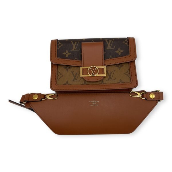 Dauphine Belt Bag Brown in Monogram Coated Canvas, Gold hardware - Image 18