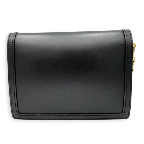 Dauphine MM Black Shoulder Bag in Calfskin, Gold hardware - Image 2