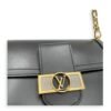 Dauphine MM Black Shoulder Bag in Calfskin, Gold hardware - Image 7