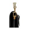 Dauphine MM Black Shoulder Bag in Calfskin, Gold hardware - Image 8