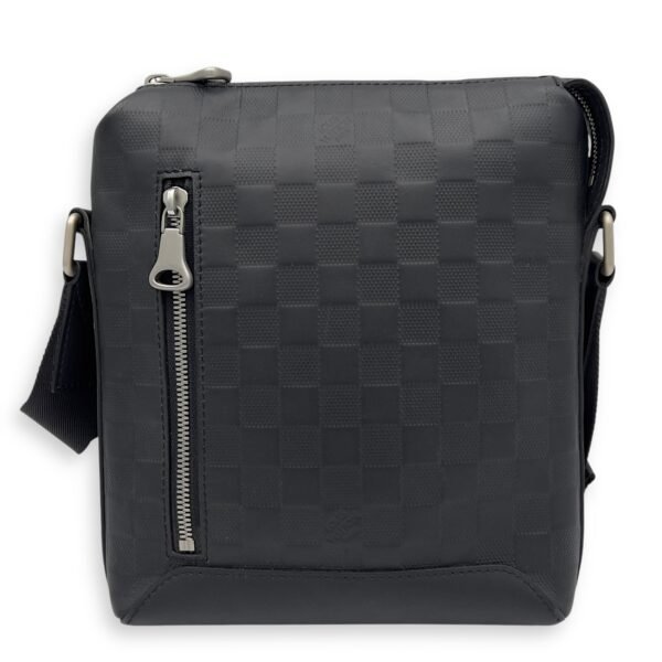 Discovery Messenger Black in Calfskin, Silver hardware