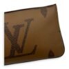 Double Zip Reverse Crossbody Bag Brown in Coated Canvas, Gold hardware - Image 10