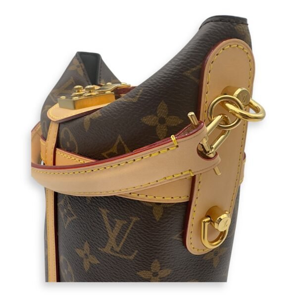 Duffle Brown Bucket Bag in Monogram Coated Canvas, Gold hardware - Image 10