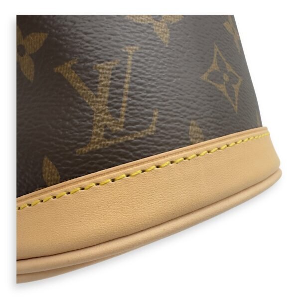 Duffle Brown Bucket Bag in Monogram Coated Canvas, Gold hardware - Image 12