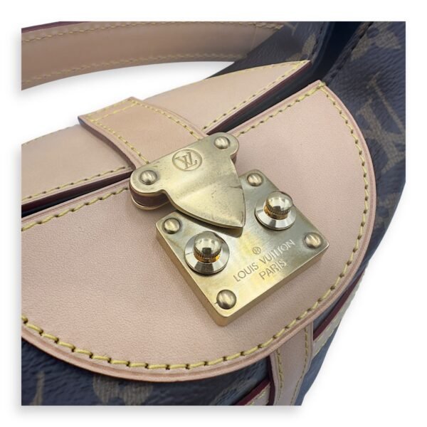 Duffle Brown Bucket Bag in Monogram Coated Canvas, Gold hardware - Image 14