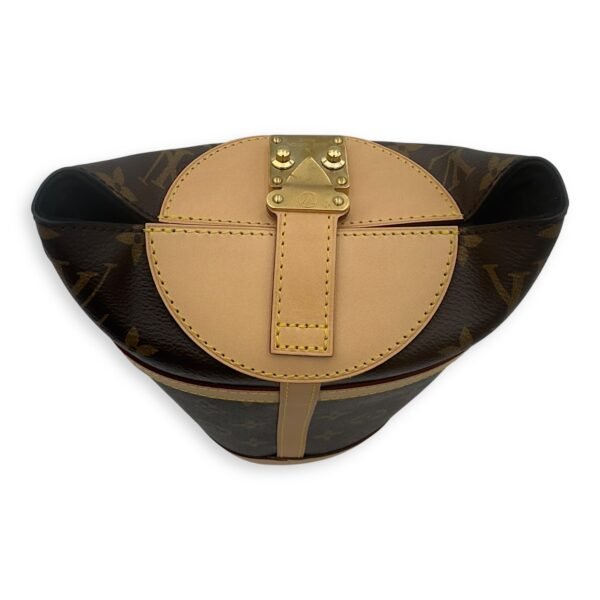 Duffle Brown Bucket Bag in Monogram Coated Canvas, Gold hardware - Image 15