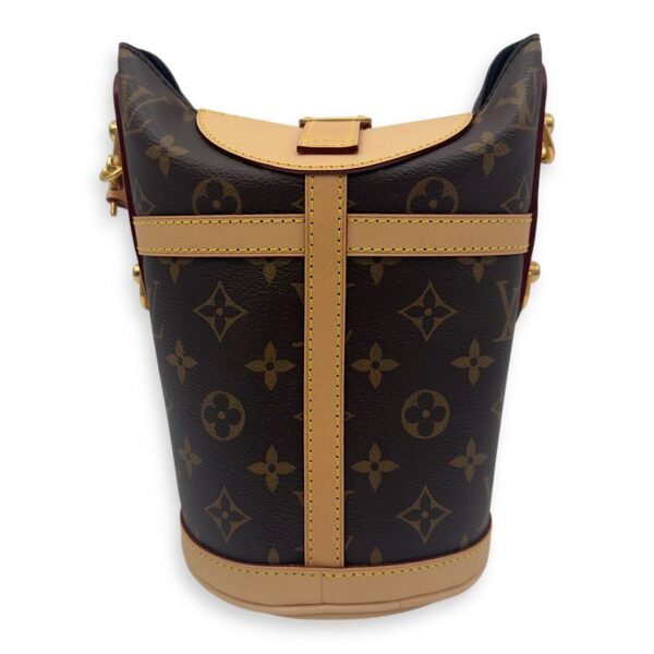 Duffle Brown Bucket Bag in Monogram Coated Canvas, Gold hardware - Image 2