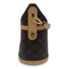 Duffle Brown Bucket Bag in Monogram Coated Canvas, Gold hardware - Image 4