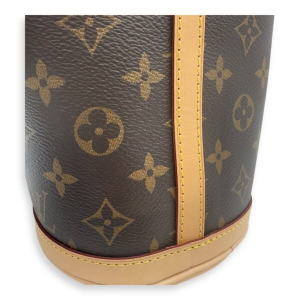Duffle Brown Bucket Bag in Monogram Coated Canvas, Gold hardware - Image 8