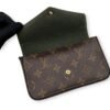 Felicie Strap and Go Brown Crossbody Bag in Monogram Coated Canvas, Gold hardware - Image 17