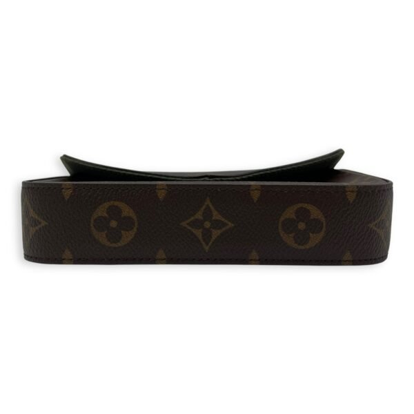 Felicie Strap and Go Brown Crossbody Bag in Monogram Coated Canvas, Gold hardware - Image 6