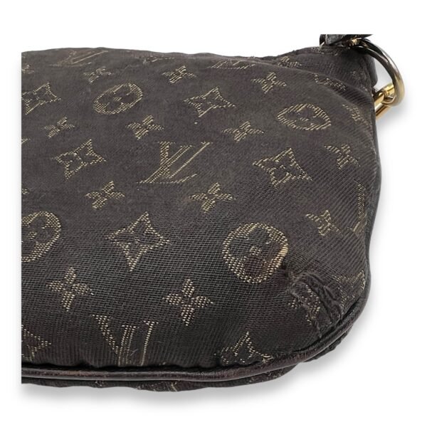 Idyle Mini Brown Pouch in Canvas, Gold hardware - Image 8