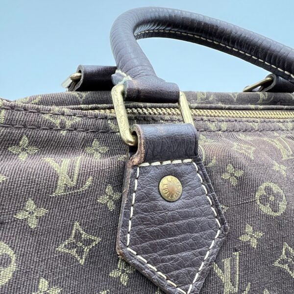 Idylle Monogram 30 Brown Top Handle Bag in Canvas, Gold hardware - Image 5